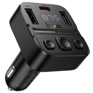 Автомобільний зарядний пристрій FM модулятор Hoco E87 Delta 35W (1USB-A/1C)