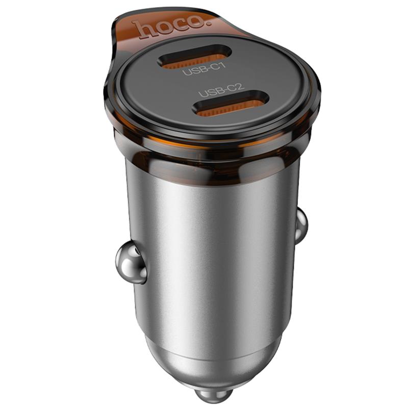 Автомобільний зарядний пристрій Hoco NZ16B Rigorous PD45W (2USB-C)