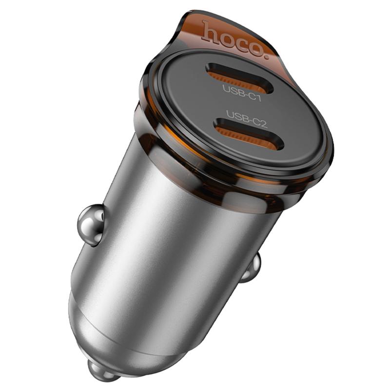 Автомобільний зарядний пристрій Hoco NZ16B Rigorous PD45W (2USB-C) - Зображення 2