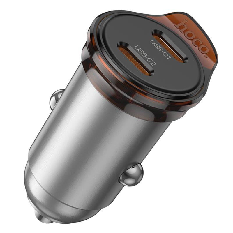 Автомобільний зарядний пристрій Hoco NZ16B Rigorous PD45W (2USB-C) - Зображення 4