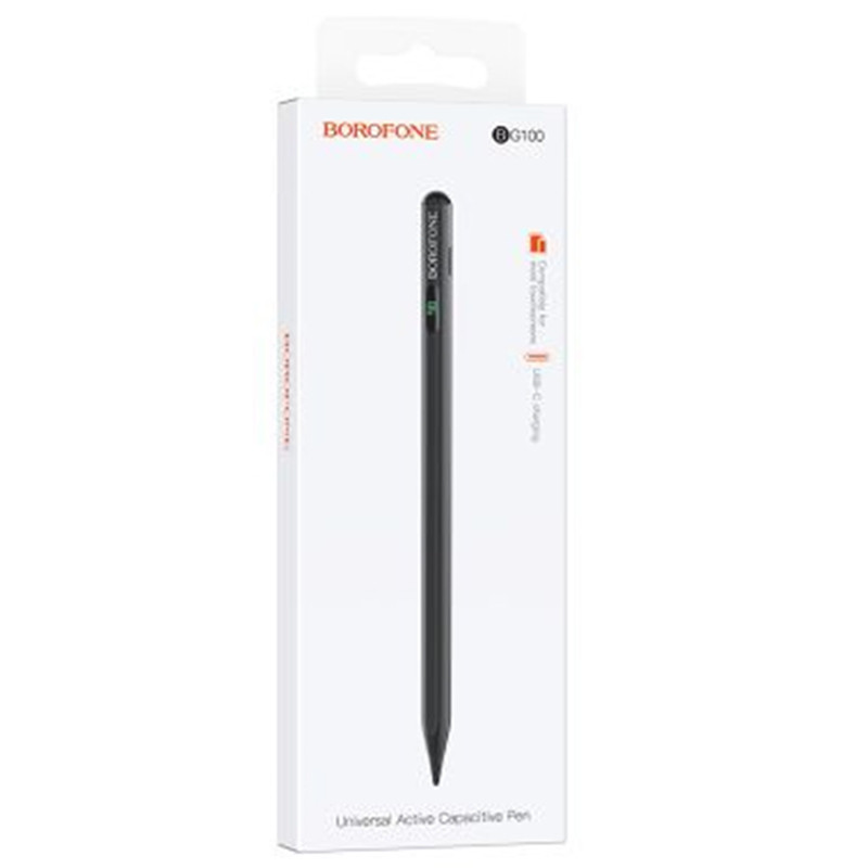 Стілус Borofone BG100 Universal active capacitive pen with digital display - Зображення 2