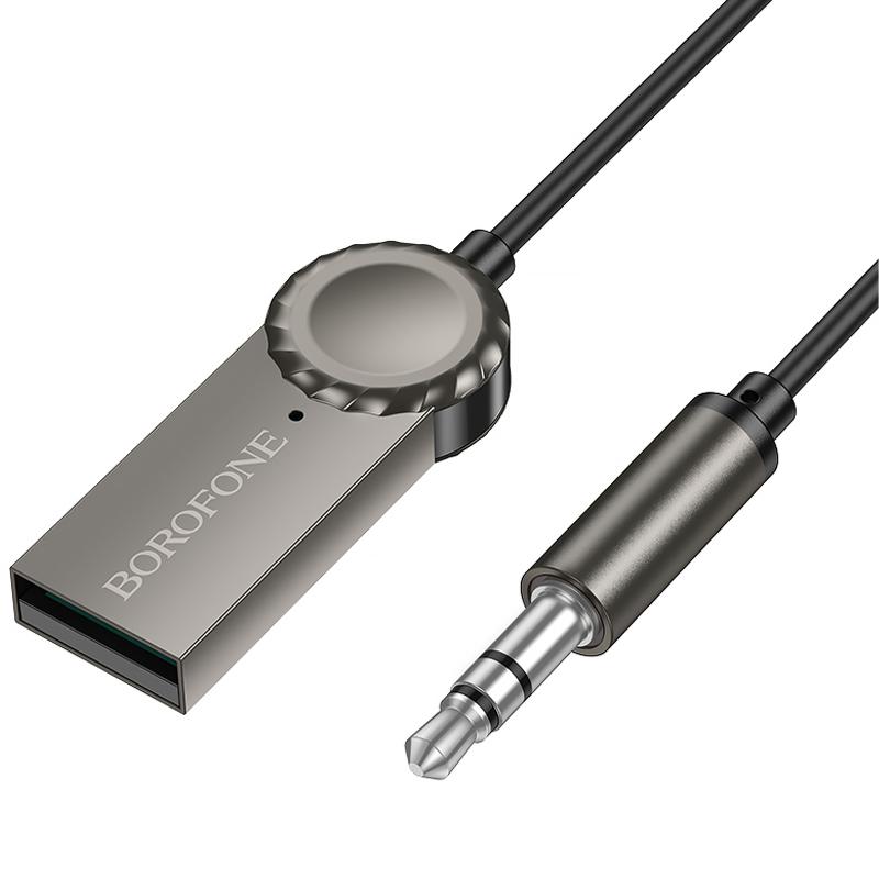 Bluetooth аудіо ресивер Borofone BC56 Peaceful (AUX 3.5mm+USB-A) - Зображення 3