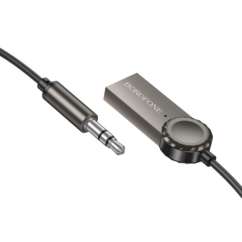 Bluetooth аудіо ресивер Borofone BC56 Peaceful (AUX 3.5mm+USB-A) - Зображення 5