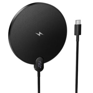 Бездротовий зарядний пристрій Hoco CW62 Peak with digital display and cable 15W