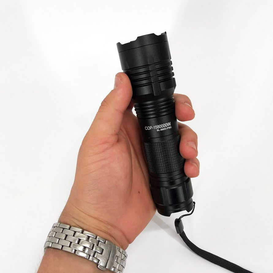 Кишеньковий тактичний ліхтар Bailong BL-8900-P50 акумуляторний ліхтар 12 та 220 Вт, кишеньковий міні ліхтар - Зображення 6