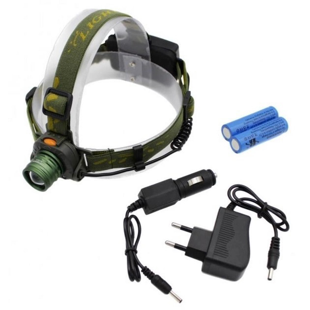 Налобний ліхтар тактичний Bailong BL-1505-602B SENSOR з датчиком руху, Ліхтарик налобний led - Зображення 5