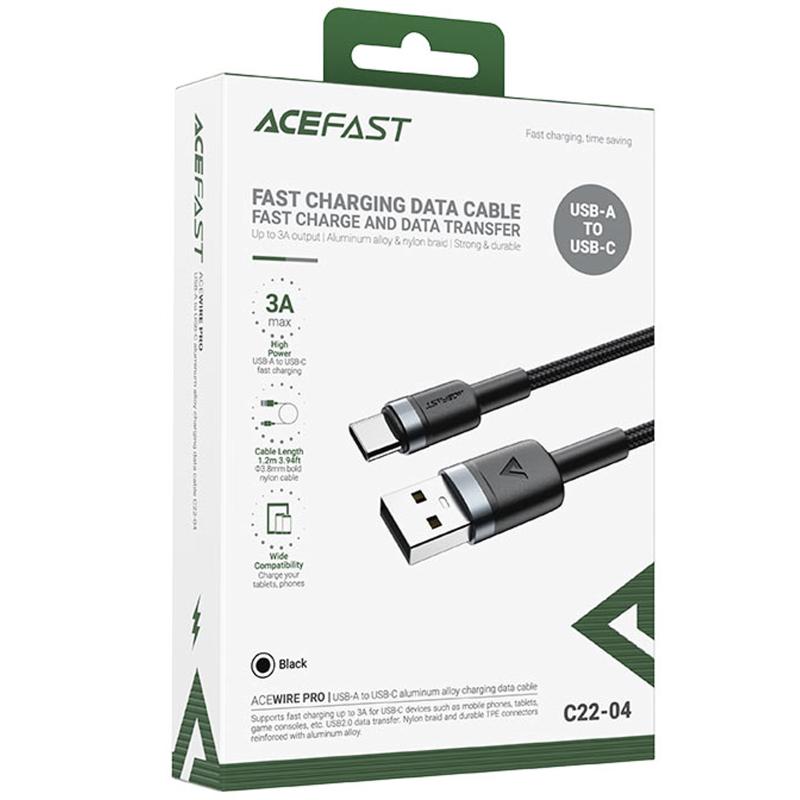 Дата кабель Acefast C22-04 USB to Type-C 60W (1.2m) - Зображення 2