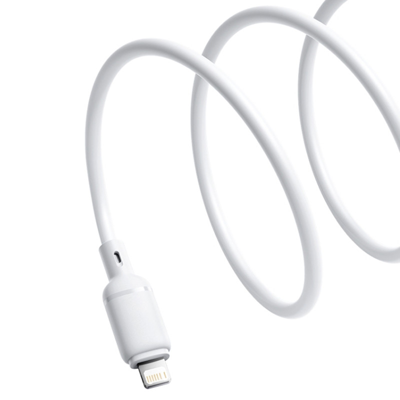 Дата кабель Baseus Silky Series OS Fast Charging USB to Lightning 2.4A (1m) (P1037770) - Зображення 3