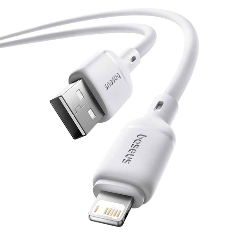 Дата кабель Baseus Silky Series OS Fast Charging USB to Lightning 2.4A (1m) (P1037770) - Зображення 4