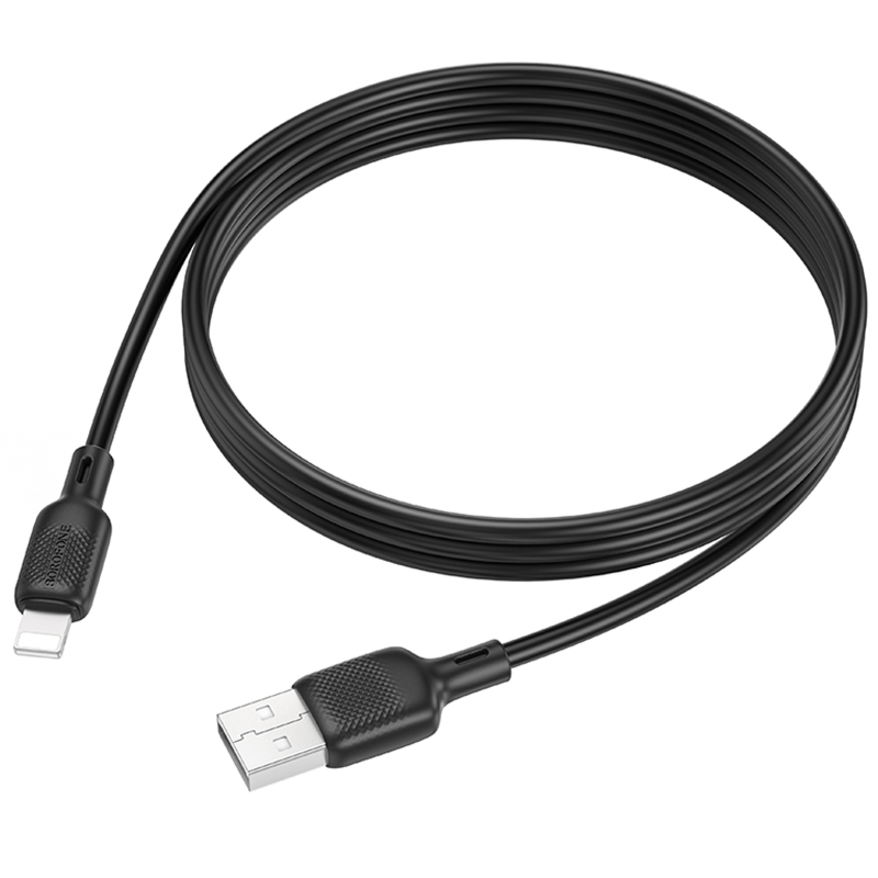 Дата кабель Borofone BX113 Lenny USB to Lightning 2.4A (1m) - Зображення 5