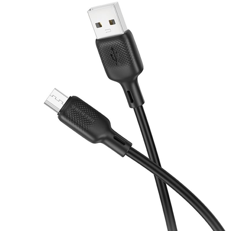 Дата кабель Borofone BX113 Lenny USB to MicroUSB 2.4A (2m) - Зображення 2