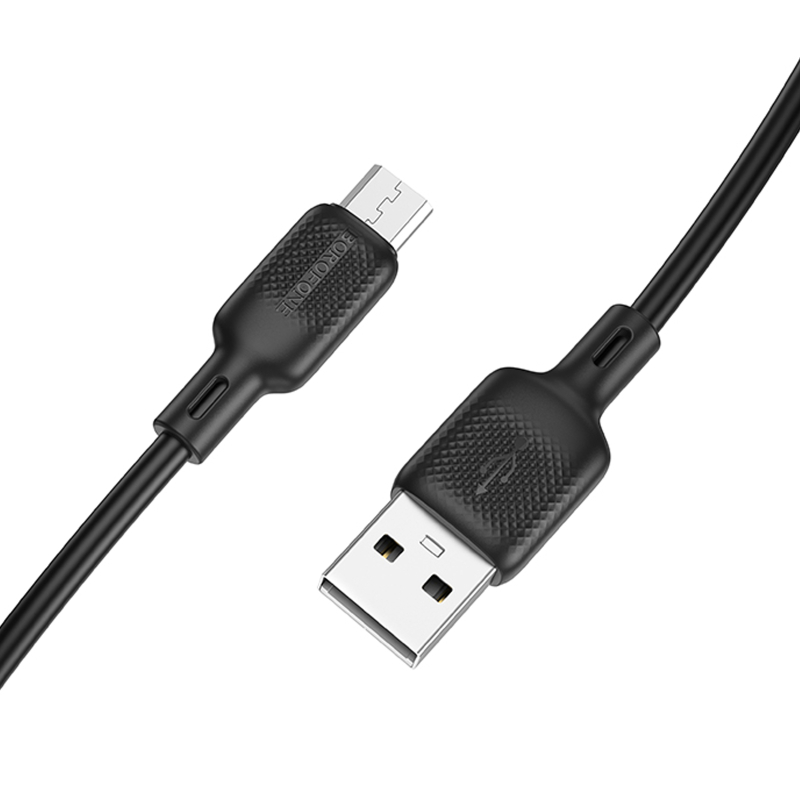 Дата кабель Borofone BX113 Lenny USB to MicroUSB 2.4A (2m) - Зображення 3