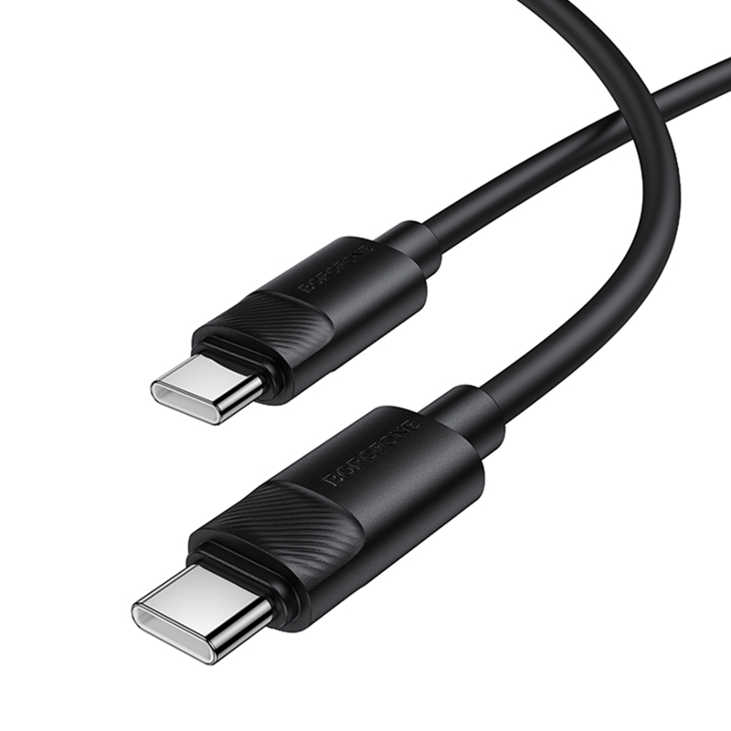 Дата кабель Borofone BX123 Leya Type-C to Type-C 60W (1m) - Зображення 5