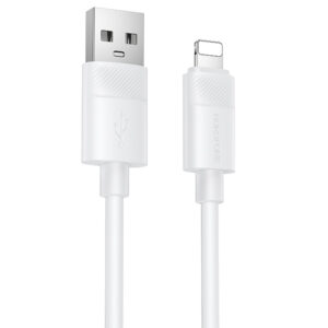 Дата кабель Borofone BX123 Leya USB to Lightning 12W (1m)
