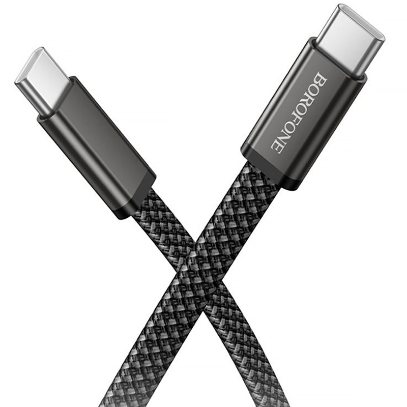Дата кабель Borofone BX124 Peace Type-C to Type-C 60W (1m) - Зображення 3