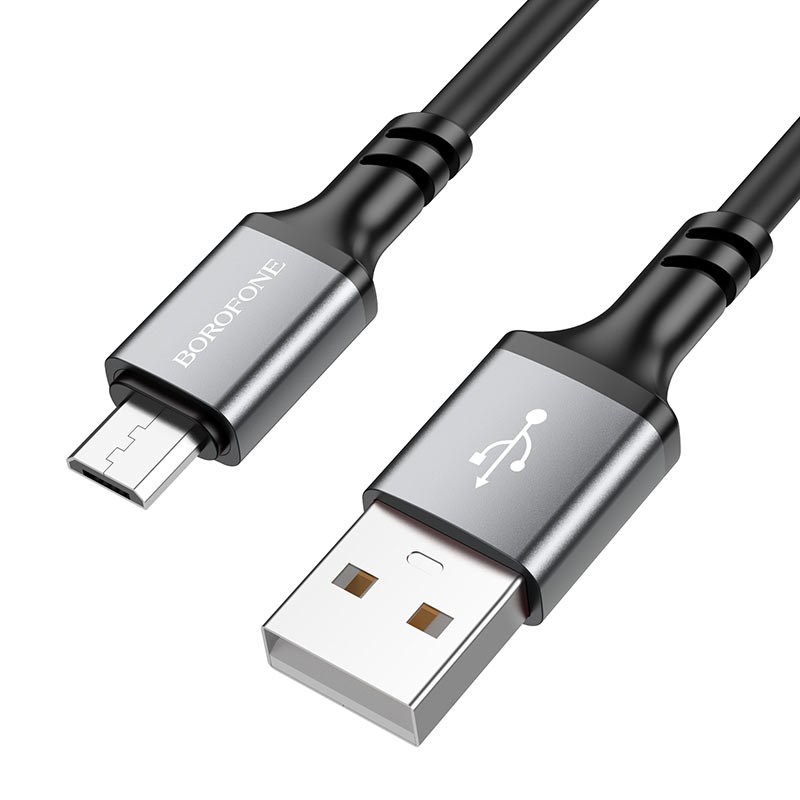 Дата кабель Borofone BX83 Famous USB to MicroUSB 2.4A (1m) - Зображення 2