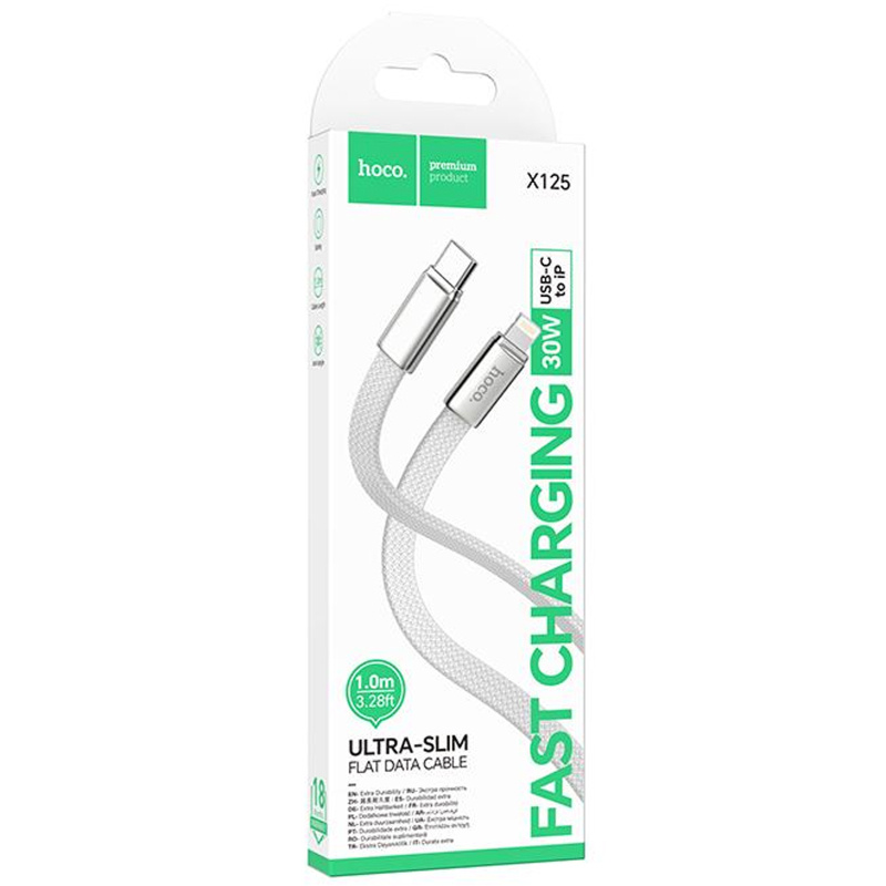 Дата кабель Hoco X125 Exceso Type-C to Lightning 30W (1m) - Зображення 4