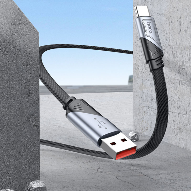 Дата кабель Hoco U119 Machine charging data USB to Type-C 5A (1.2m) - Зображення 4