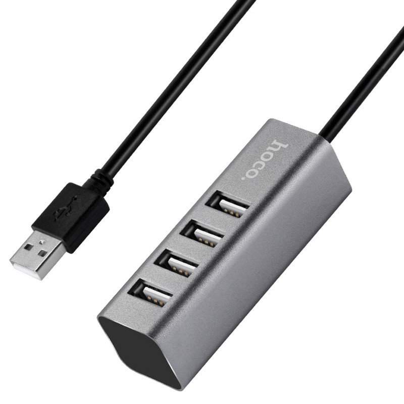Перехідник HUB Hoco HB1 USB to USB 2.0 (4 port) (1m) - Зображення 3