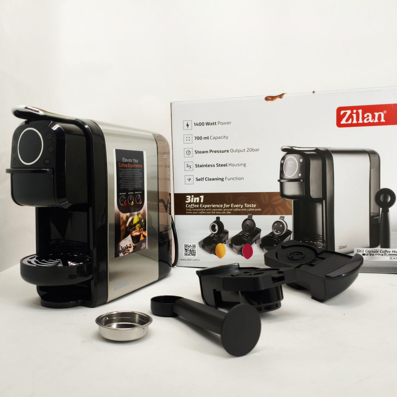 Кавомашина капсульна Zilan ZLN2846 20 Bar 700мл 1400Вт сенсорна - Зображення 5