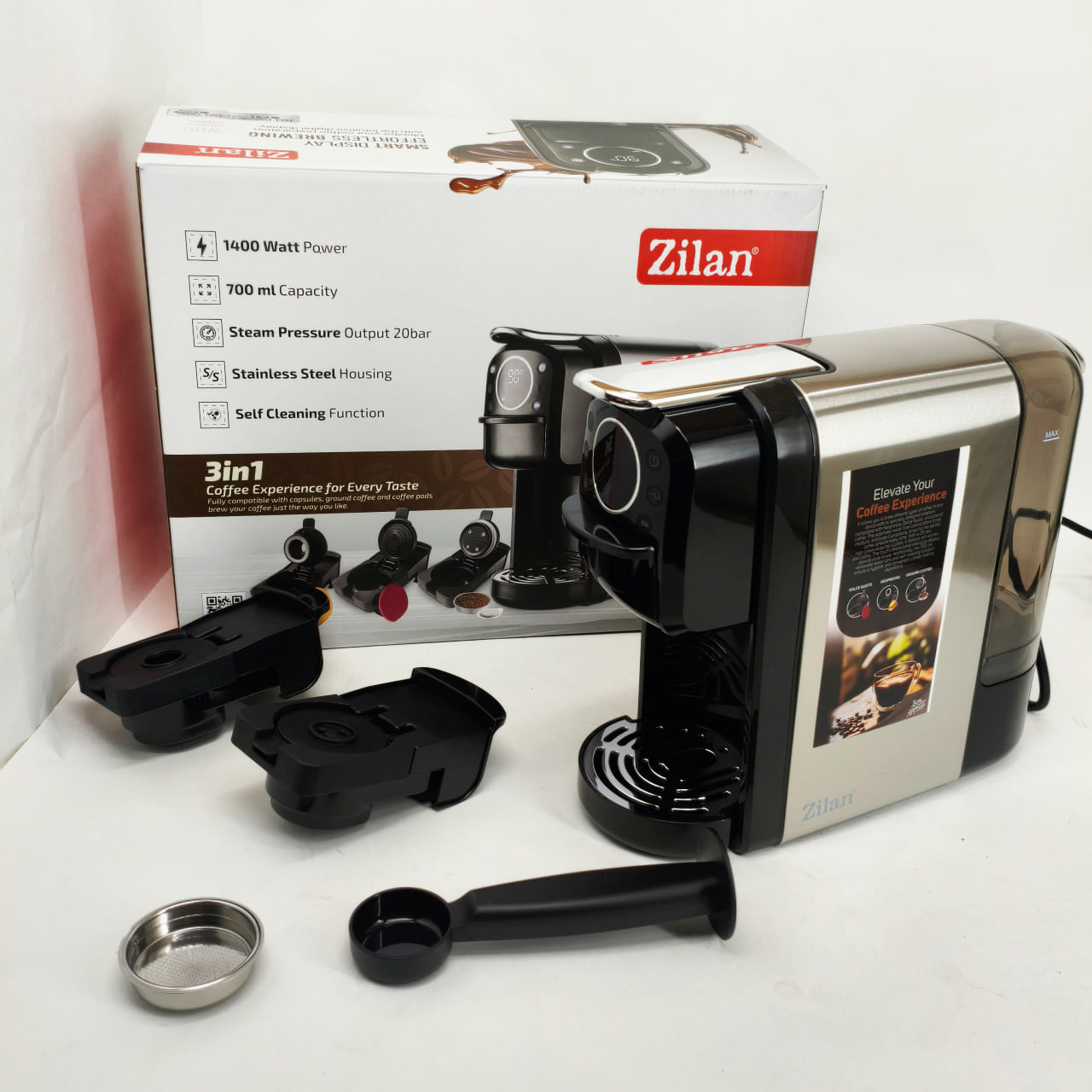 Кавомашина капсульна Zilan ZLN2846 20 Bar 700мл 1400Вт сенсорна - Зображення 2