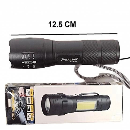 Ліхтарик акумуляторний ручний Bailong BL-29 діод T6 + COB зарядка від USB, ліхтарик led, водонепроникний - Зображення 6