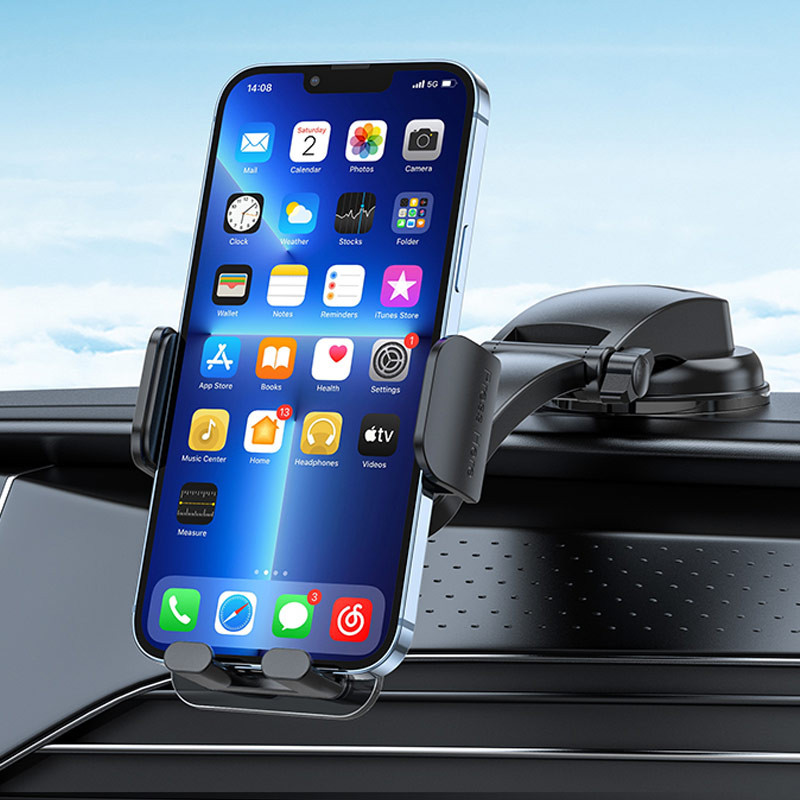 Автотримач Hoco CA118 Delicate press type (center console) - Зображення 5