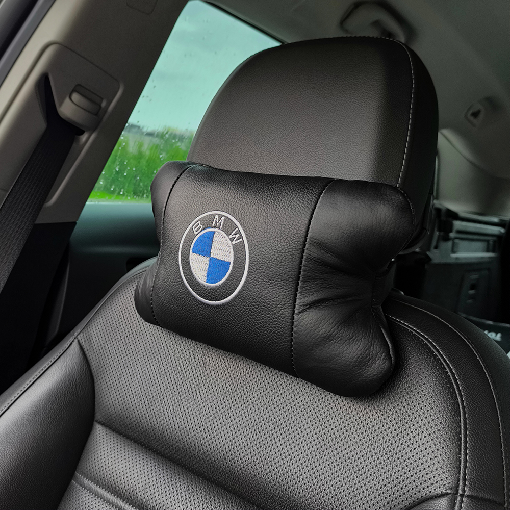 Ортопедична авто подушка BMW з натуральної шкіри – для комфорту в машині - Зображення 5