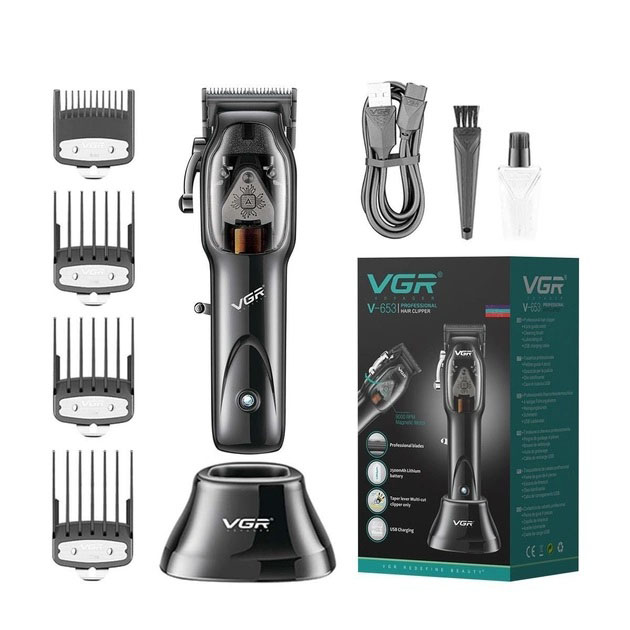 Машинка для стрижки волосся VGR Hair Clipper V-653 Voyager, бездротова електробритва, для дому - Зображення 5