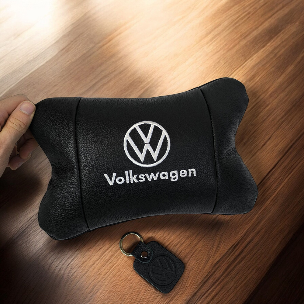 Шкіряна подушка на підголівник Volkswagen – ортопедична для авто - Зображення 6