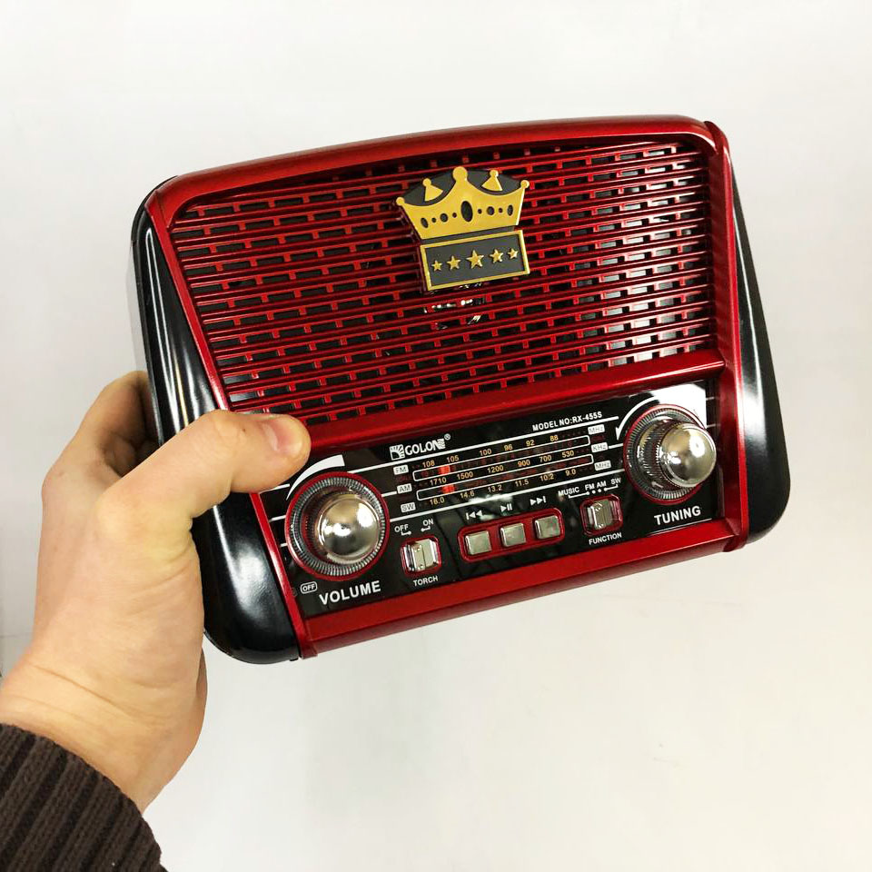 Радіоприймач Golon RX-455S USB / акумулятор сонячна панель, Радіоприймач з гарним прийомом для дачі - Зображення 5