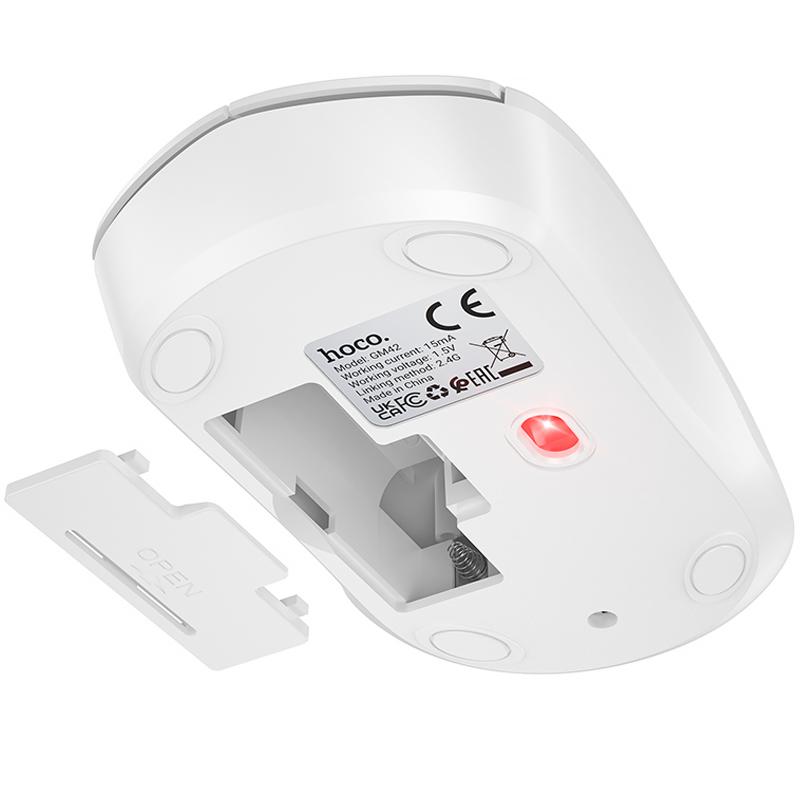 Миша бездротова Hoco GM42 Platino 2.4G - Зображення 3