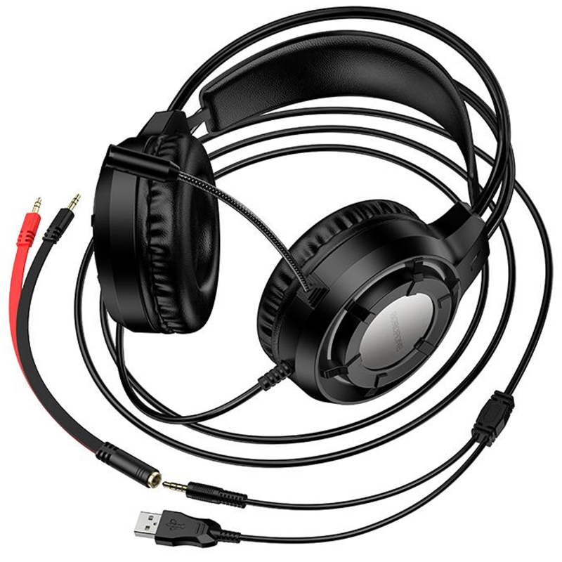 Накладні навушники Borofone BO112 Wave 3.5mm+USB - Зображення 4