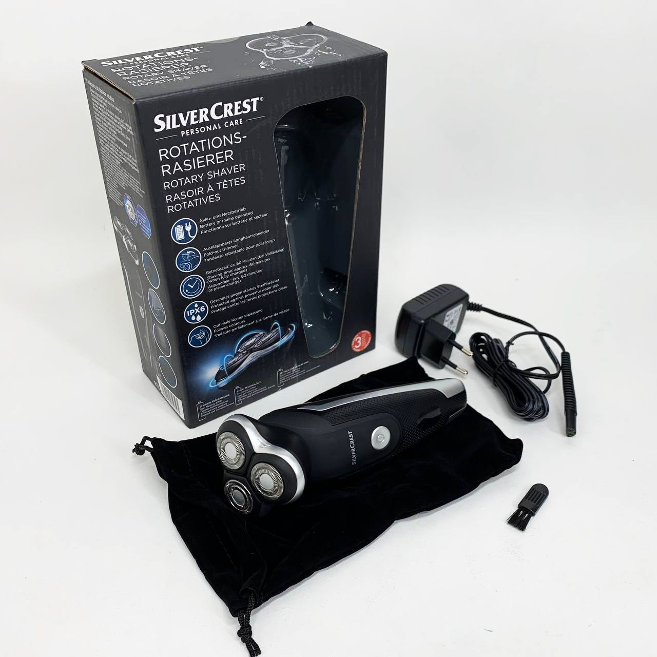 Електробритва для чоловіків роторна Silver Crest SRR 3.7 C3 акумуляторна - Зображення 3