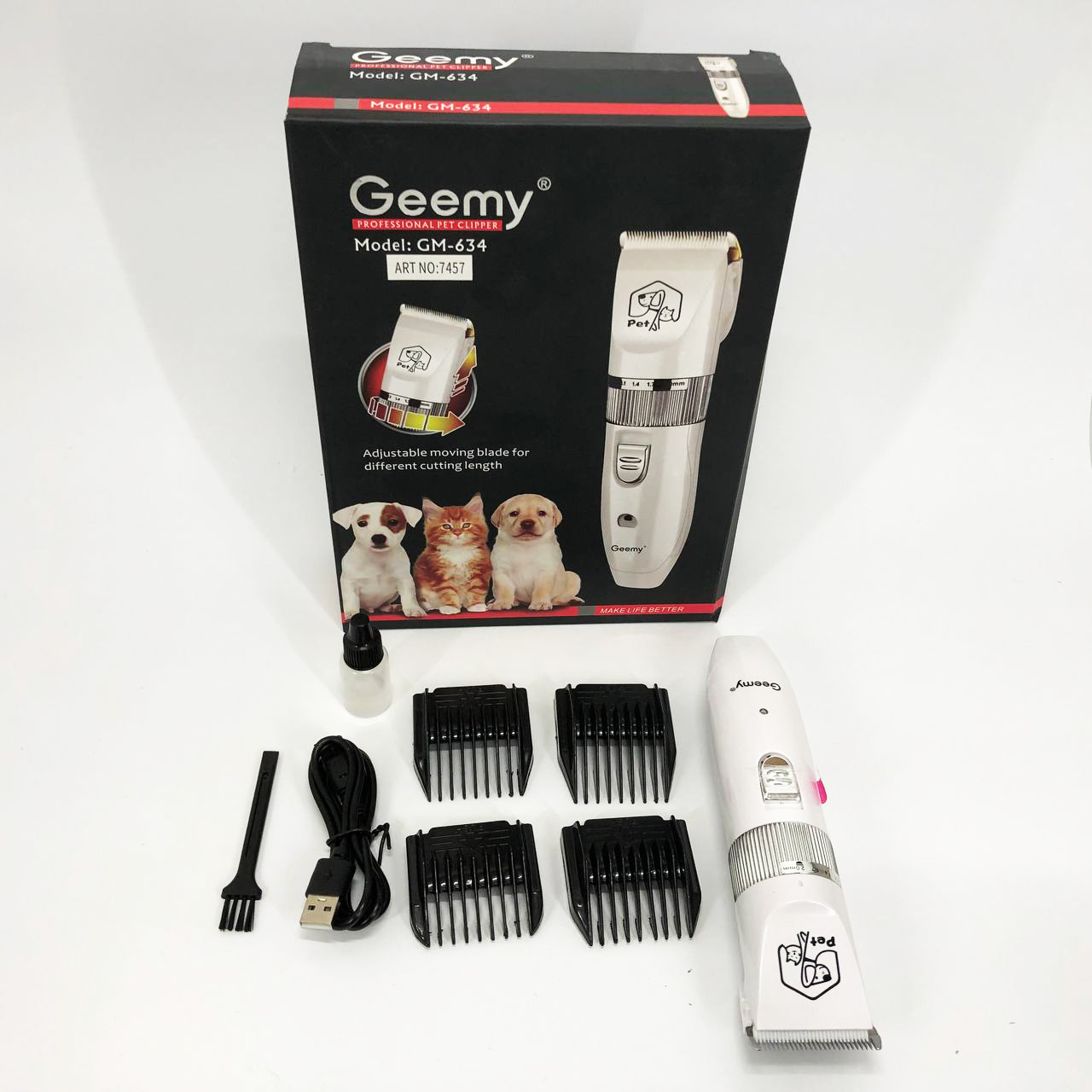Машинка Gemei GM-634 для стрижки тварин машинка для грумінгу - Зображення 5
