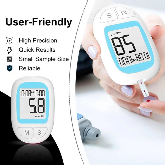 Глюкометр електронний Blood Glucose Meter BGM503 вимірювач рівня цукру в крові портативний - Зображення 4