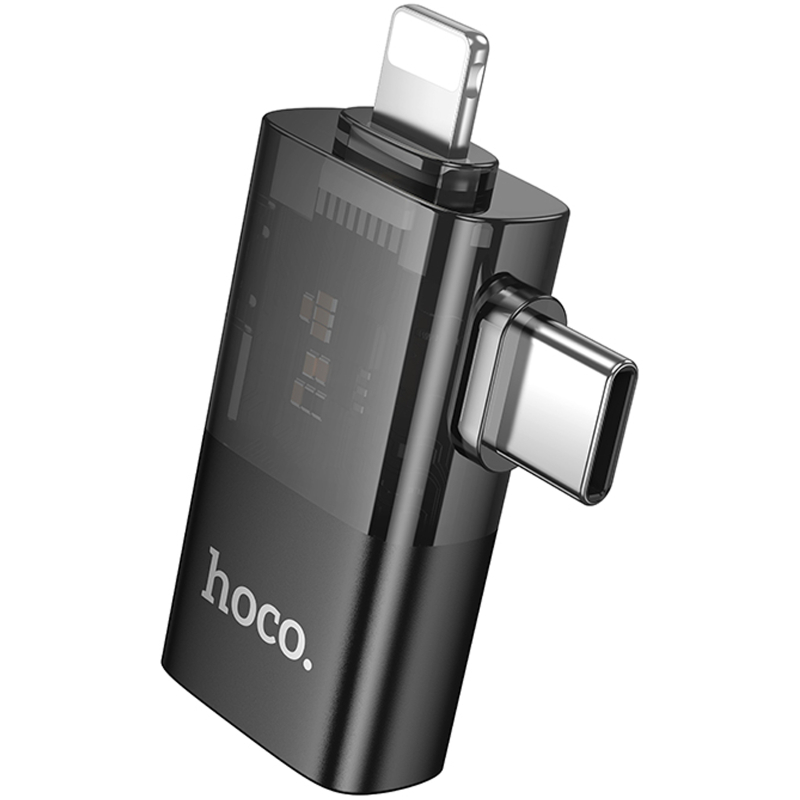 Перехідник Hoco UA36E Combo 2-in-1 (Type-C/Lightning to USB2.0) - Зображення 3