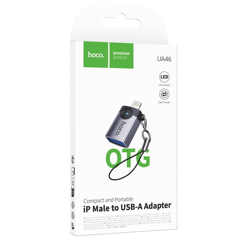 Перехідник Hoco UA46 Lightning Male to USB Female USB2.0 - Зображення 2