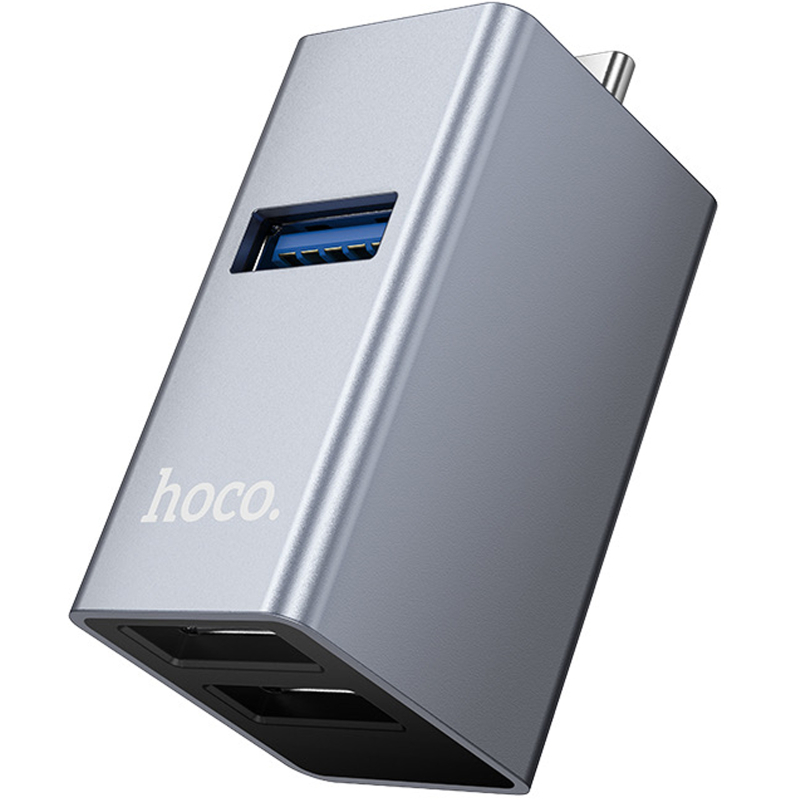 Перехідник HUB Hoco HB54A 3in1 (Type-C to 2xUSB2.0+USB3.0)