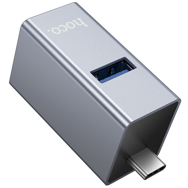Перехідник HUB Hoco HB54A 3in1 (Type-C to 2xUSB2.0+USB3.0) - Зображення 3
