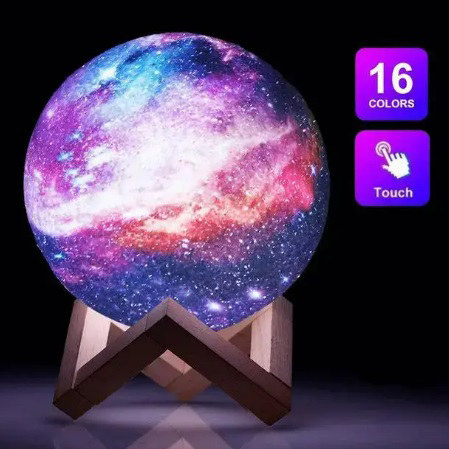 Настільний акумуляторний нічник світильник для дитячої Magic 3D COLOR Moon Light с пультом - Зображення 6
