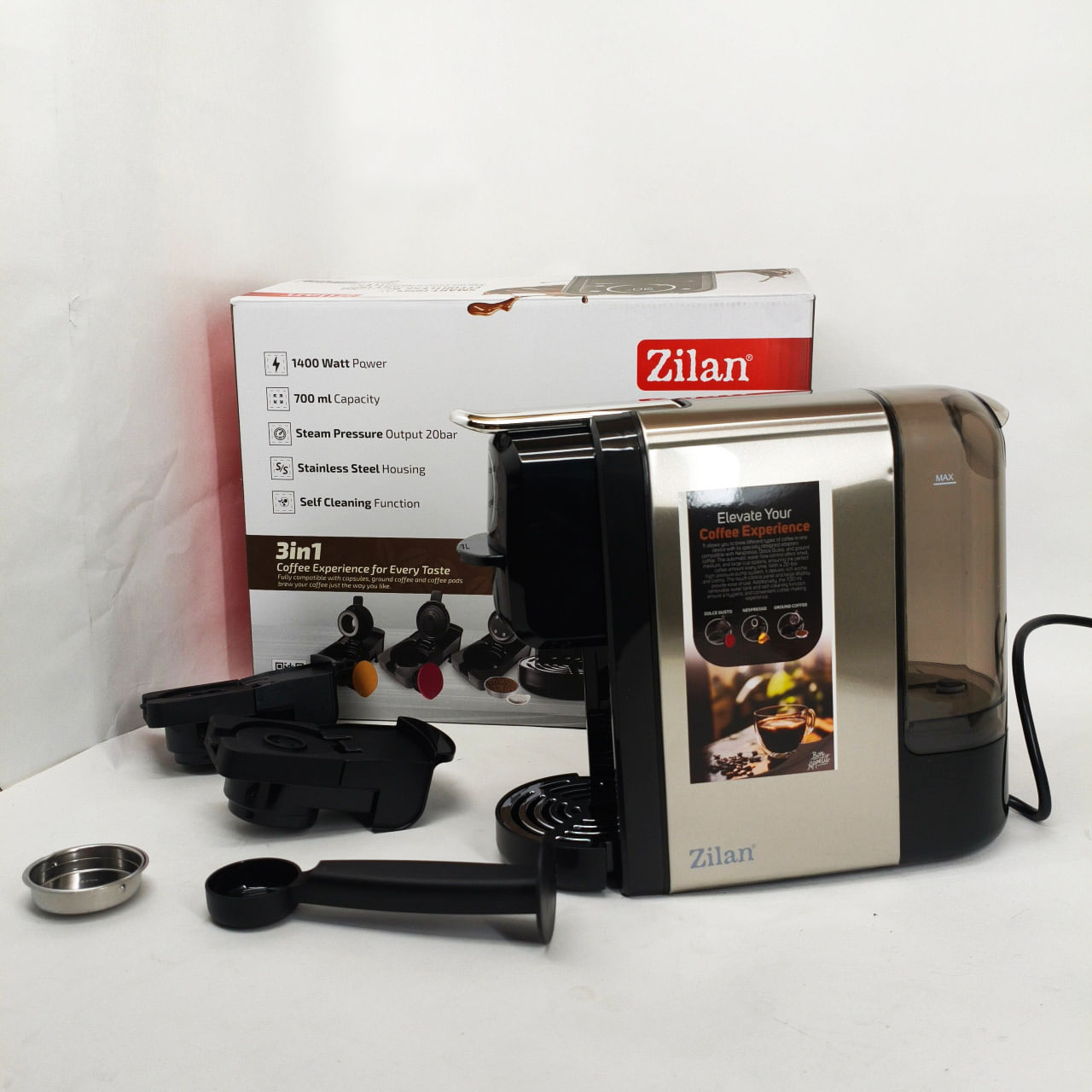 Кавомашина капсульна Zilan ZLN2846 20 Bar 700мл 1400Вт сенсорна - Зображення 4