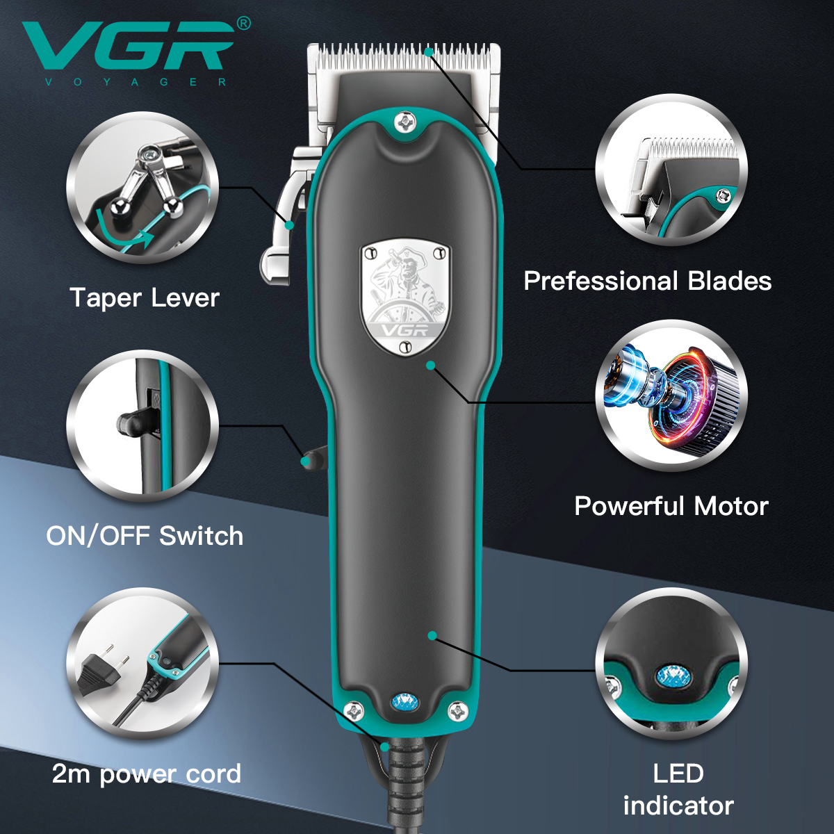 Машинка для стрижки VGR V-123 - Зображення 3