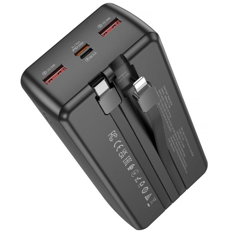 Повербанк Power Bank Borofone BJ57B Graceful 22.5W+PD20W with cable 30000 mAh - Зображення 3