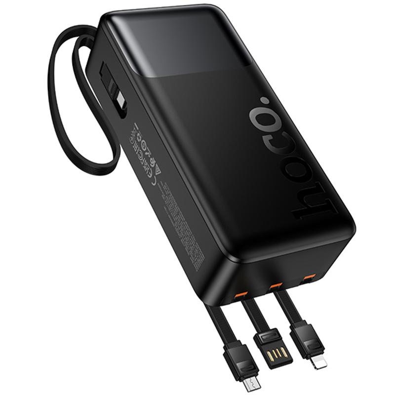 Повербанк Power Bank Hoco J156B Founder 22.5W+PD20W with four cables 30000 mAh - Зображення 4