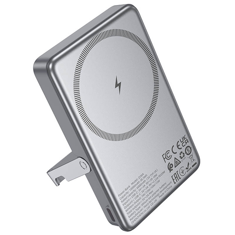Повербанк Power Bank Hoco Q36A Sunlight magnetic suction+holder PD20W з БЗП 10000 mAh - Зображення 4