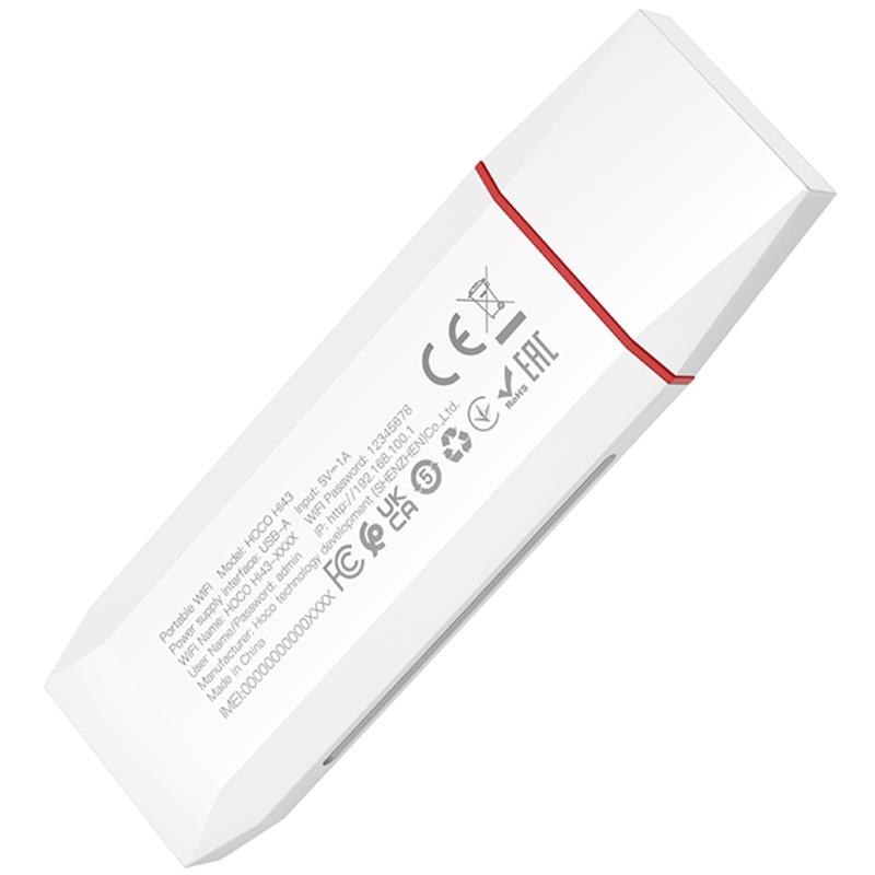 Портативний модем WiFi роутер Hoco HI43 150Mbps (SIM) 2100 mAh - Зображення 3