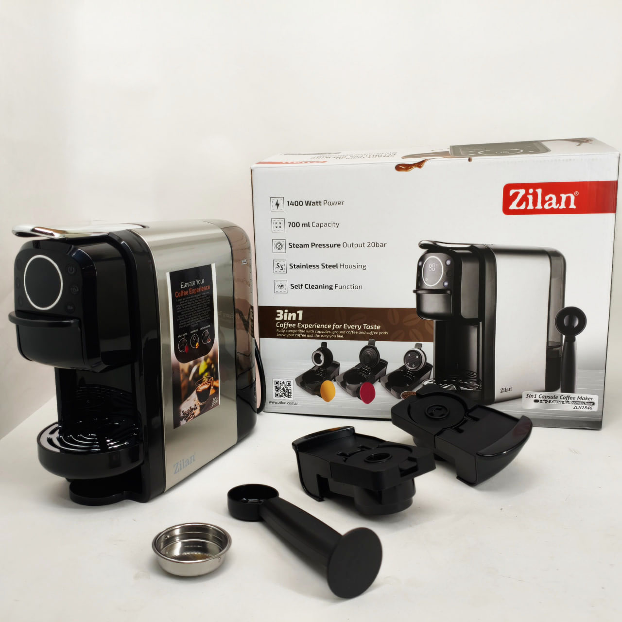 Кавомашина капсульна Zilan ZLN2846 20 Bar 700мл 1400Вт сенсорна - Зображення 6