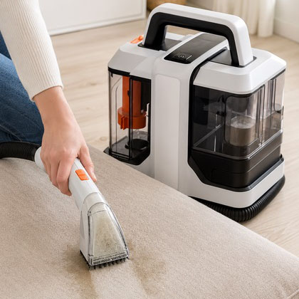 Миючий пилосос для чищення килимів, диванів, салона авто Domotec MS-4415 4200Вт 1080мл - Зображення 3