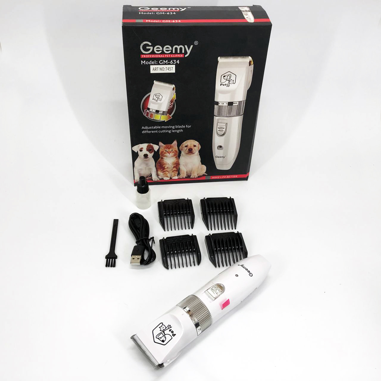 Машинка Gemei GM-634 для стрижки тварин машинка для грумінгу - Зображення 3